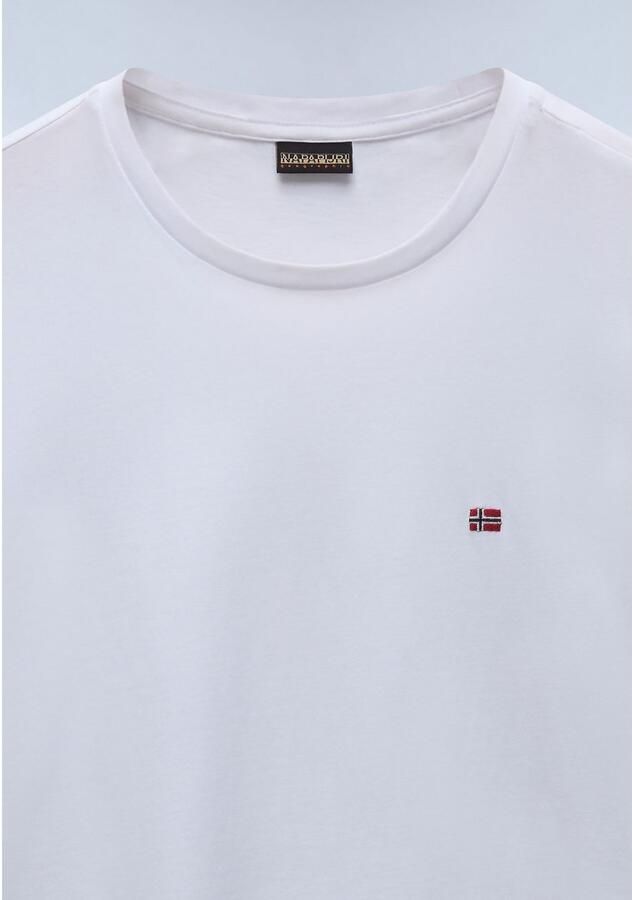 Napapijri Salis Micro Flag T-Shirt White- Heren White - Foto 2