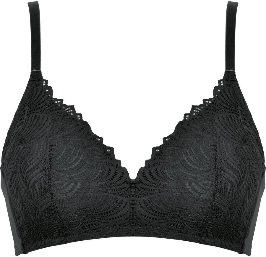 Naturana Beugelloze-bh The Friday met kant vrouwelijk comfortabel zacht zonder beugel verstelbare bandjes (1-delig)
