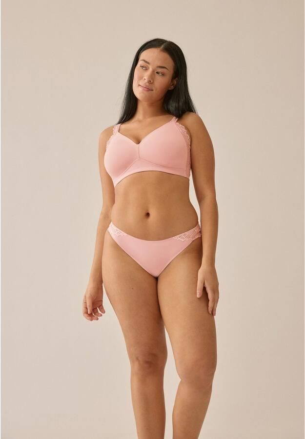 Naturana Beugelloze-bh The Friday voorgevormde cups brede bandjes zonder beugel met kant comfortabel (1-delig) - Foto 3