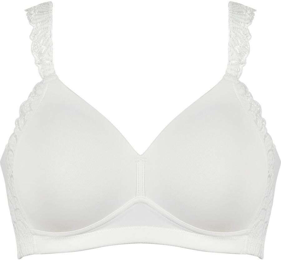 Naturana Beugelloze-bh The Friday voorgevormde cups brede bandjes zonder beugel met kant comfortabel (1-delig)