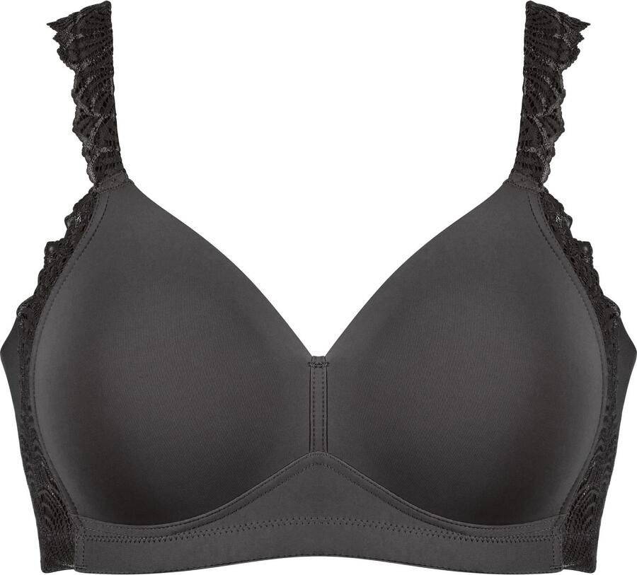 Naturana Beugelloze-bh The Friday voorgevormde cups brede bandjes zonder beugel met kant comfortabel (1-delig)