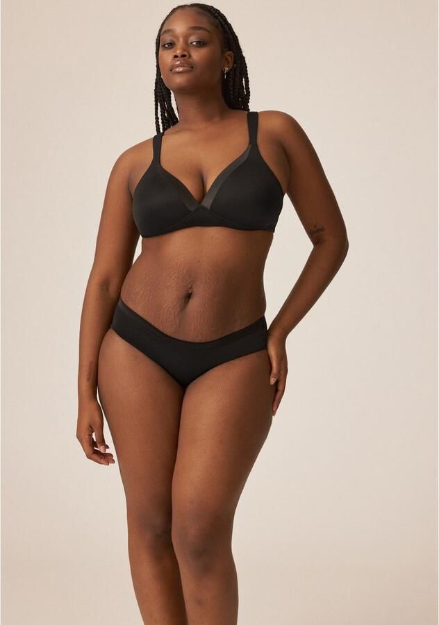 Naturana Beugelloze-bh The Wednesday met cup glansband brede bandjes zacht comfortabel zonder beugel (1-delig) - Foto 2