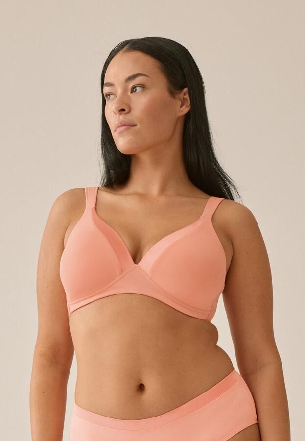 Naturana Beugelloze-bh The Wednesday met cup glansband brede bandjes zacht comfortabel zonder beugel (1-delig) - Foto 6