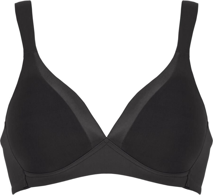 Naturana Beugelloze-bh The Wednesday met cup glansband brede bandjes zacht comfortabel zonder beugel (1-delig)
