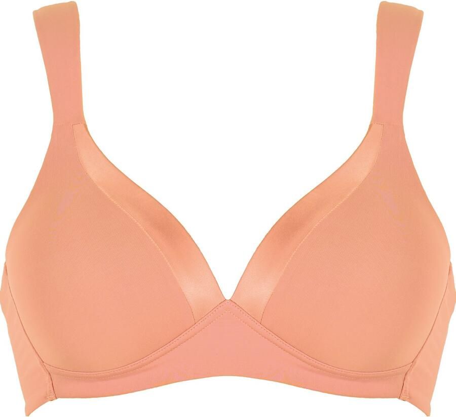 Naturana Beugelloze-bh The Wednesday met cup glansband brede bandjes zacht comfortabel zonder beugel (1-delig)