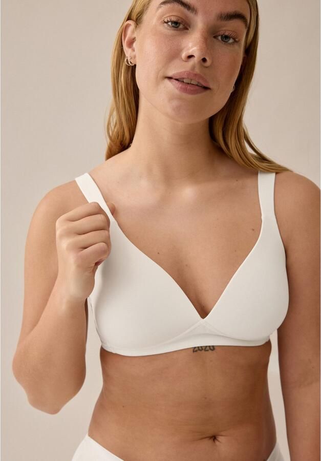 Naturana Beugelloze-bh The Wednesday met cup glansband brede bandjes zacht comfortabel zonder beugel (1-delig) - Foto 3