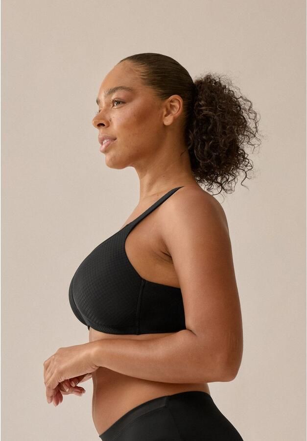 Naturana Beugelloze-bh The Wednesday met cup glansband brede bandjes zacht comfortabel zonder beugel (1-delig) - Foto 6