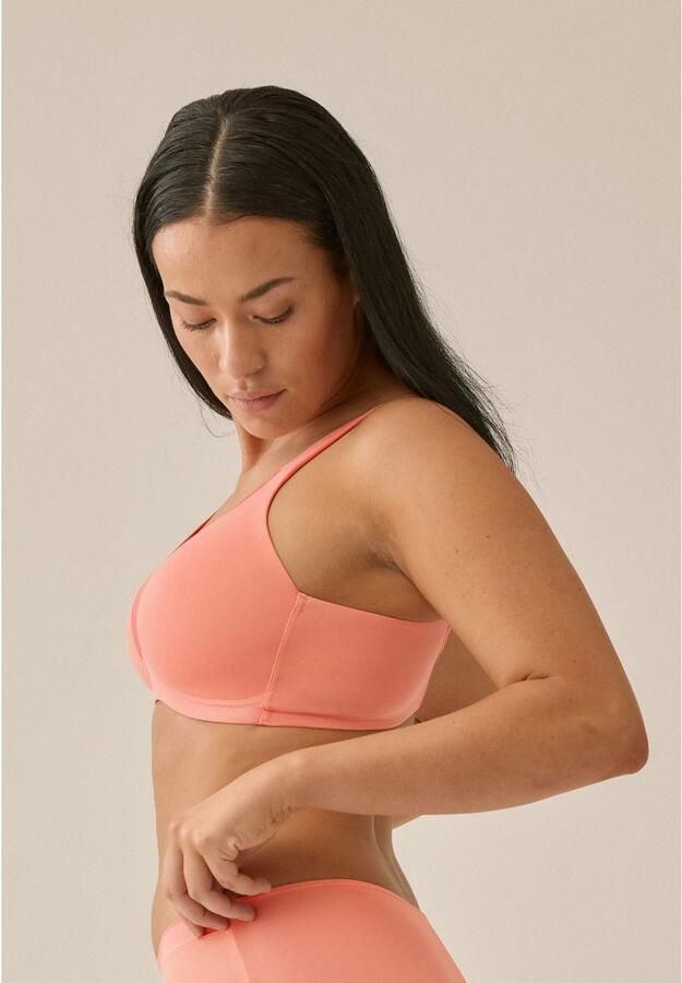 Naturana Beugelloze-bh The Wednesday met cup glansband brede bandjes zacht comfortabel zonder beugel (1-delig) - Foto 4