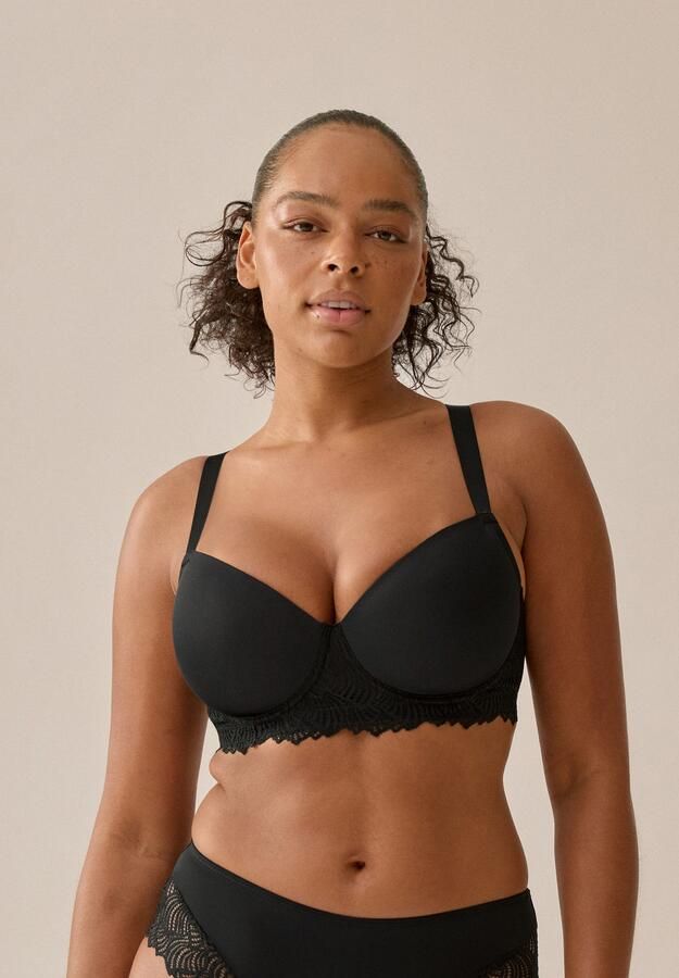 Naturana Bh met steuncups The Friday met beugel met kant vrouwelijk zacht comfortabel (1-delig) - Foto 5
