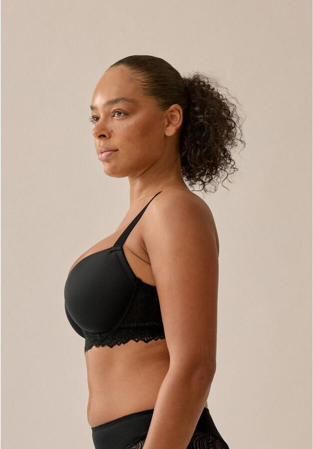 Naturana Bh met steuncups The Friday met beugel met kant vrouwelijk zacht comfortabel (1-delig) - Foto 3