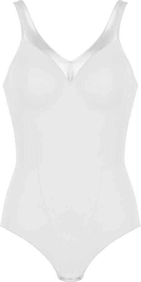 Naturana Body Minimizer V-hals contrasterende bies op de halslijn drukkers elastisch - Foto 2