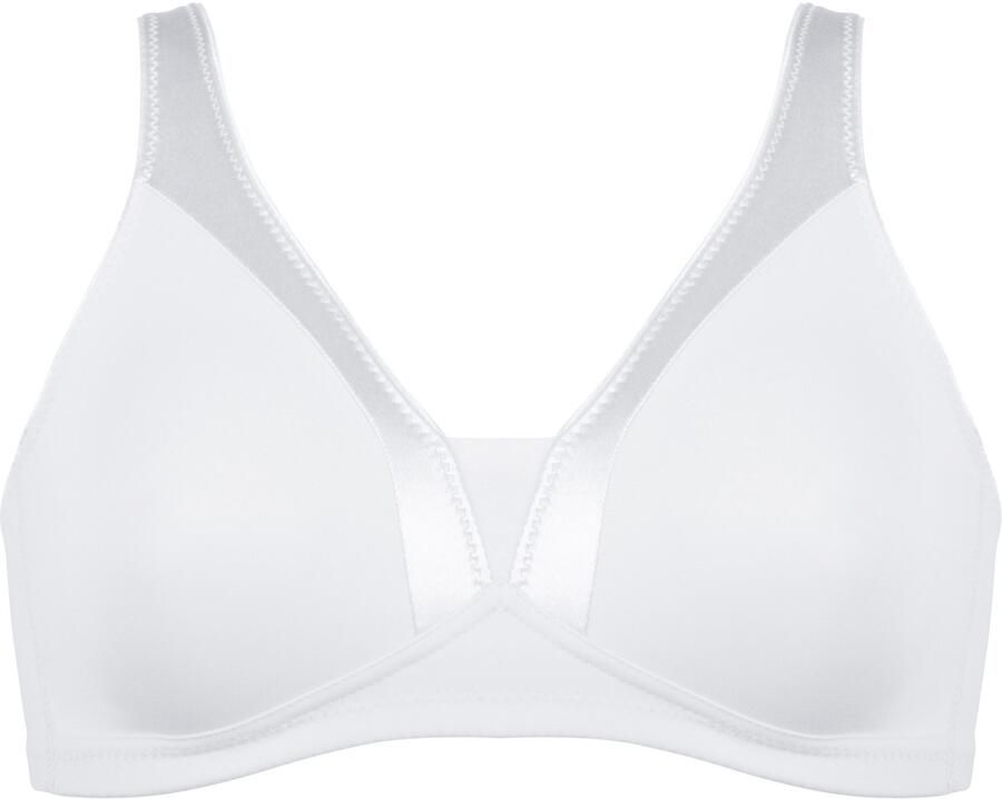 Naturana High-apex-bh Body Shaping Glansband brede bandjes zacht comfortabel zonder beugel ontlastende bandjes (1-delig)