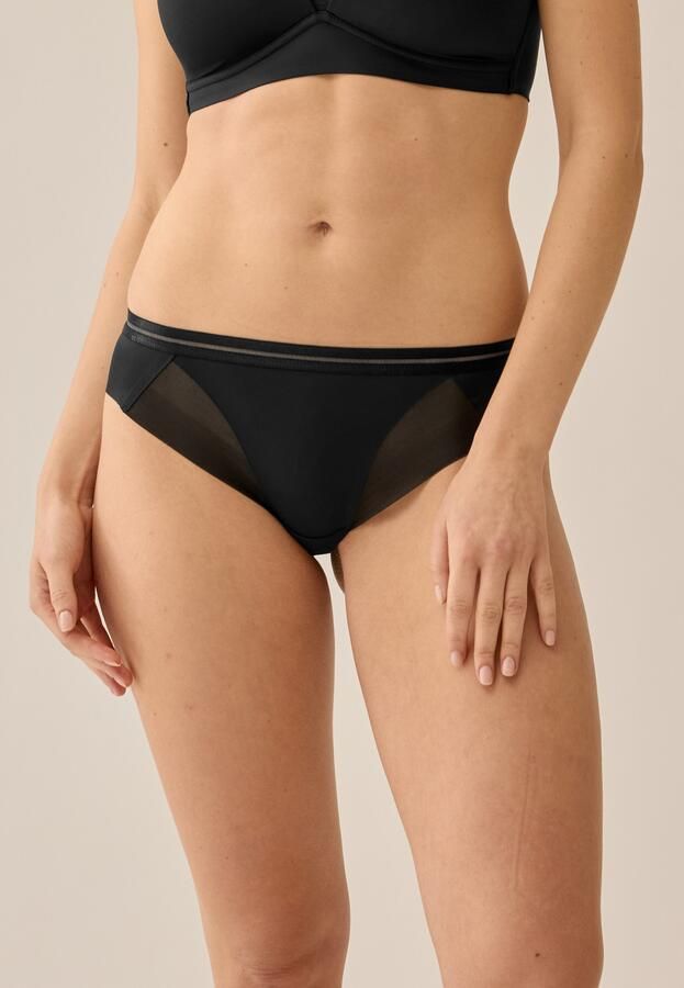 Naturana Hipster The Monday met tule inzetstukken heuphoog gesneden zacht comfortabel elastisch (1 stuk -) - Foto 4