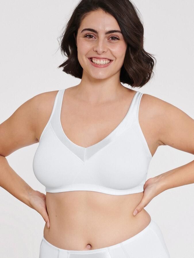 Naturana Minimizer-bh Minimizer met glansband shaping-effect brede bandjes vrouwelijk zonder beugel (1-delig) - Foto 5