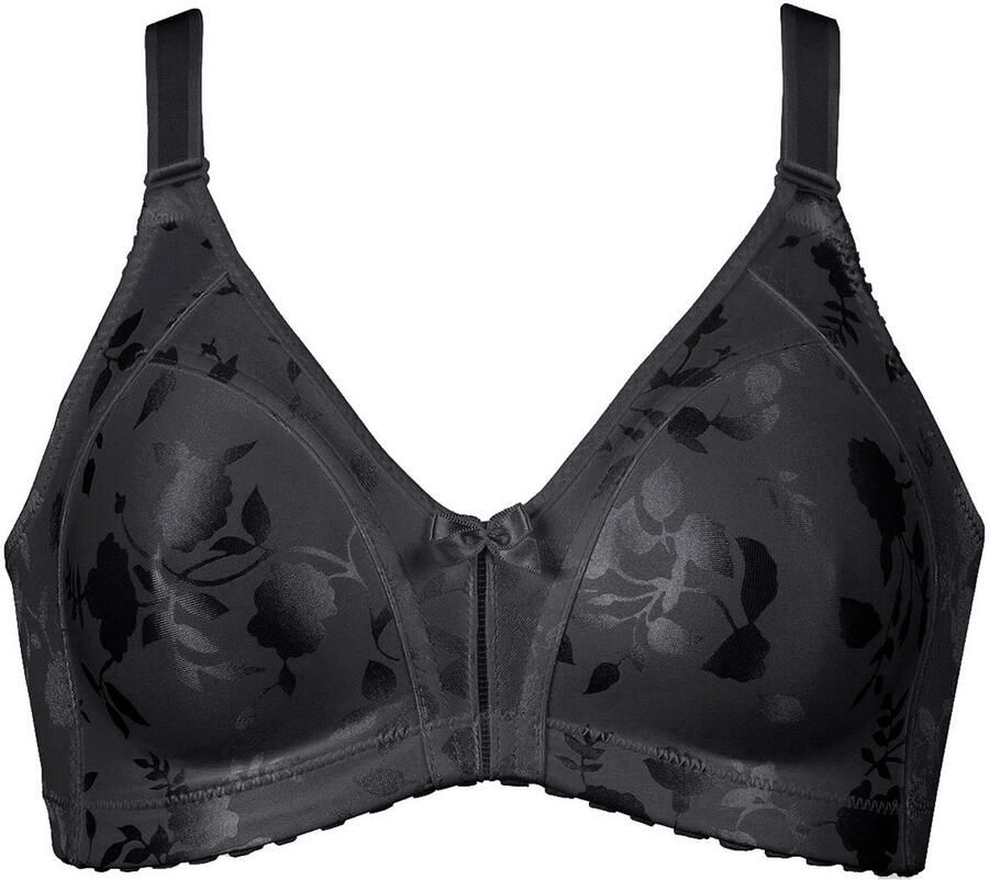 Naturana Minimizer-bh Minimizer Shaping-effect brede bandjes vrouwelijk beugelloos satijn bloemenpatroon (1-delig)