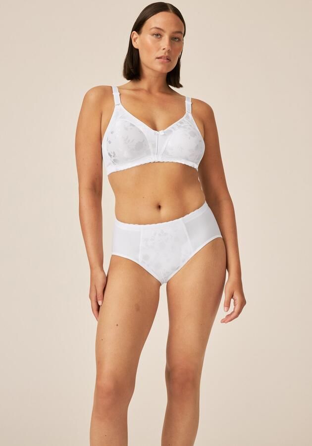 Naturana Minimizer-bh Minimizer Shaping-effect brede bandjes vrouwelijk beugelloos satijn bloemenpatroon (1-delig) - Foto 2