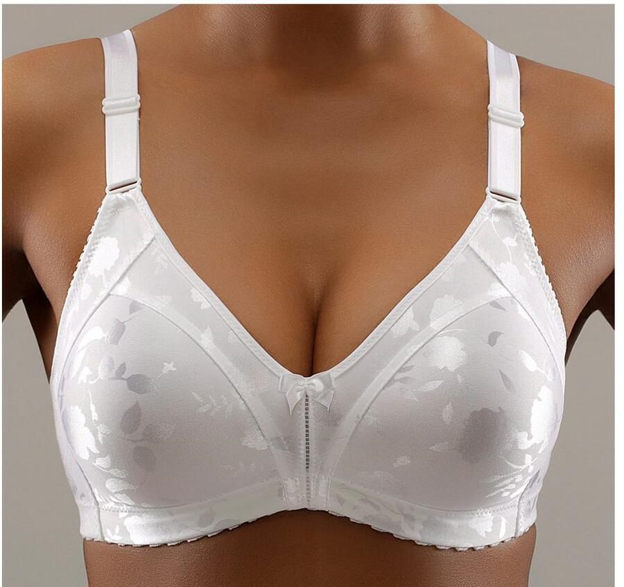 Naturana Minimizer-bh Minimizer Shaping-effect brede bandjes vrouwelijk beugelloos satijn bloemenpatroon (1-delig)