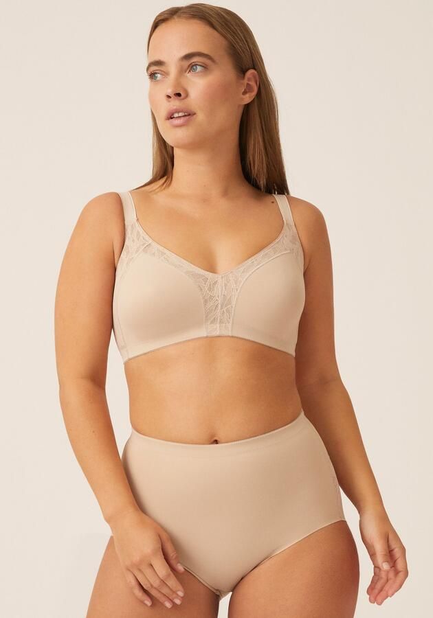 Naturana Minimizer-bh Minimizer Shaping-effect brede bandjes vrouwelijk zonder beugel met kant comfortabel (1-delig)