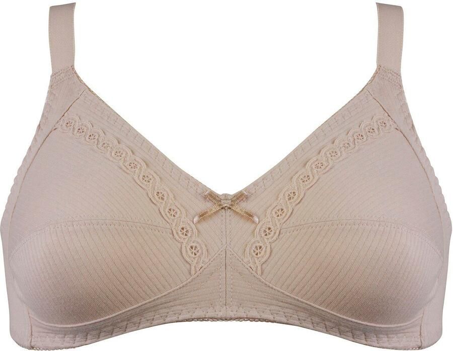 Naturana Soft-bh Classics vrouwelijk comfortabel brede bandjes zonder beugel decoratieve strik (1-delig Set van 2) - Foto 5