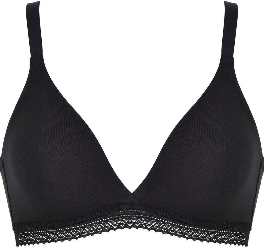 Naturana Soft-bh vrouwelijk basic comfortabel verstelbare bandjes zonder beugel katoenmix (2-delig Set van 2)