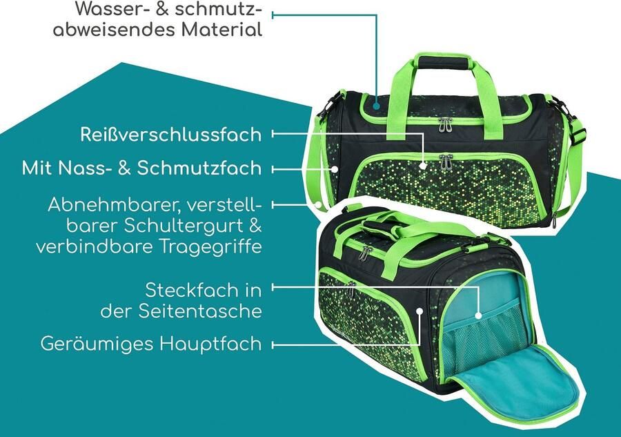 Neoxx Sporttas Move Pixel in my mind gedeeltelijk van gerecycled materiaal - Foto 6