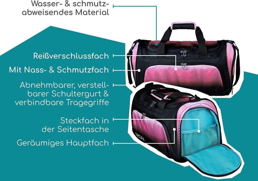 Neoxx Sporttas Move Sweet like Sunset gedeeltelijk van gerecycled materiaal - Foto 6