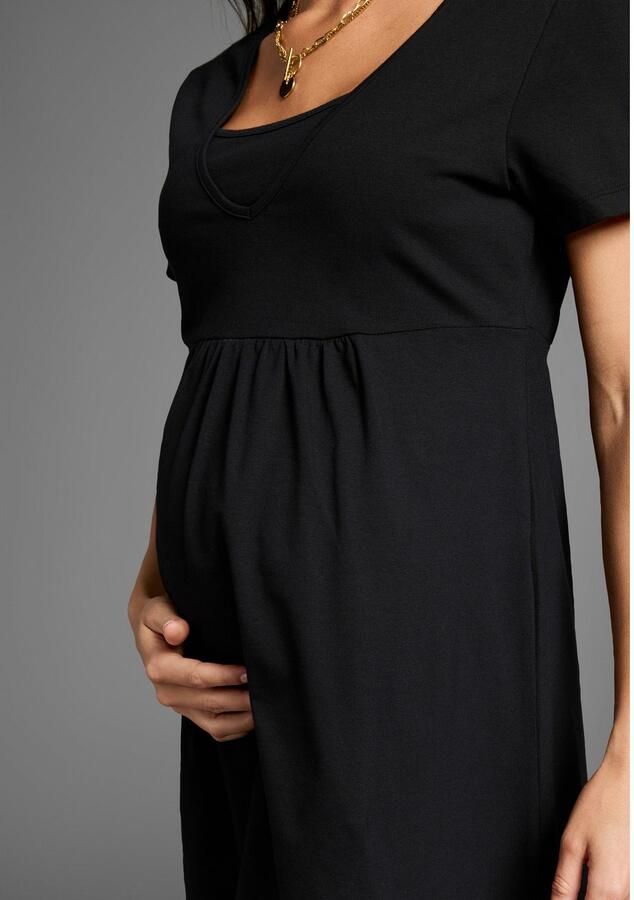 Neun Monate Positiejurk Korte zwangerschaps-jersey jurk minijurk