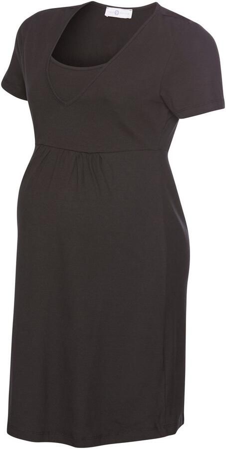 Neun Monate Positiejurk Korte zwangerschaps-jersey jurk minijurk - Foto 6