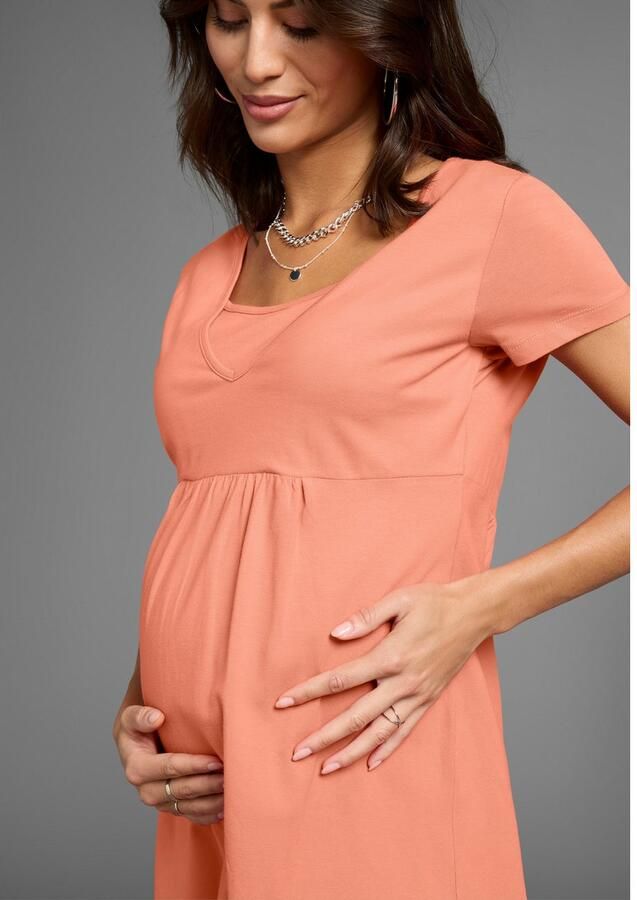 Neun Monate Positiejurk Korte zwangerschaps-jersey jurk minijurk