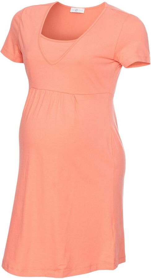 Neun Monate Positiejurk Korte zwangerschaps-jersey jurk minijurk - Foto 6