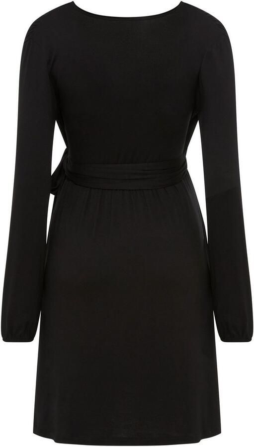 Neun Monate Positiejurk Wikkeljurk met praktische halslijn oplossing Zwangerschapsjurk viscose jurk met praktische wikkeloplossing - Foto 6