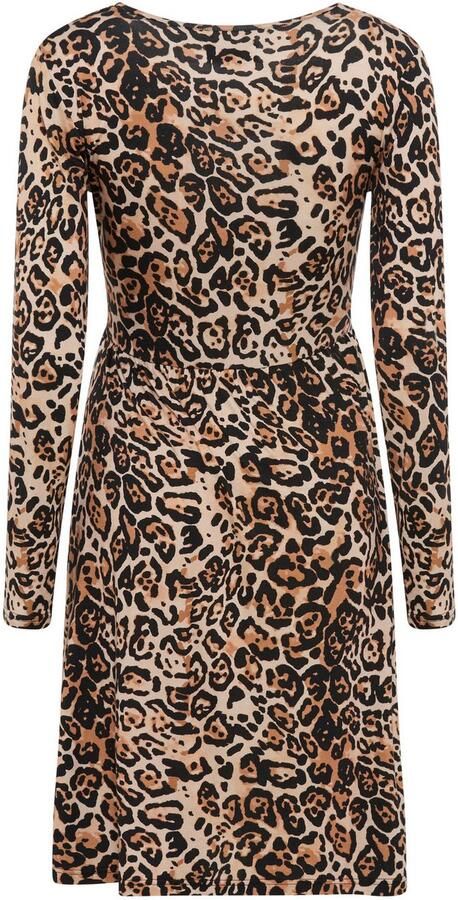 Neun Monate Positiejurk Zwangerschapsjurk in Luipaardlook Zwangerschapsjurk met praktische uitsnijding - Foto 6