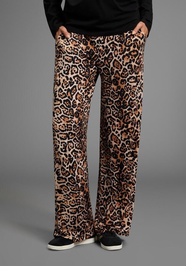 Neun Monate Zwangerschapsbroek Jersey broek voor zwangere vrouwen in Leo design - Foto 7