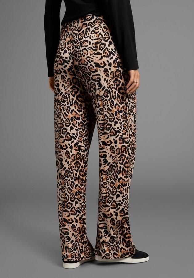 Neun Monate Zwangerschapsbroek Jersey broek voor zwangere vrouwen in Leo design - Foto 2