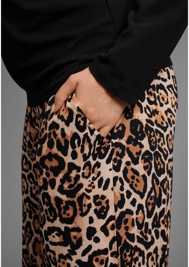 Neun Monate Zwangerschapsbroek Jersey broek voor zwangere vrouwen in Leo design