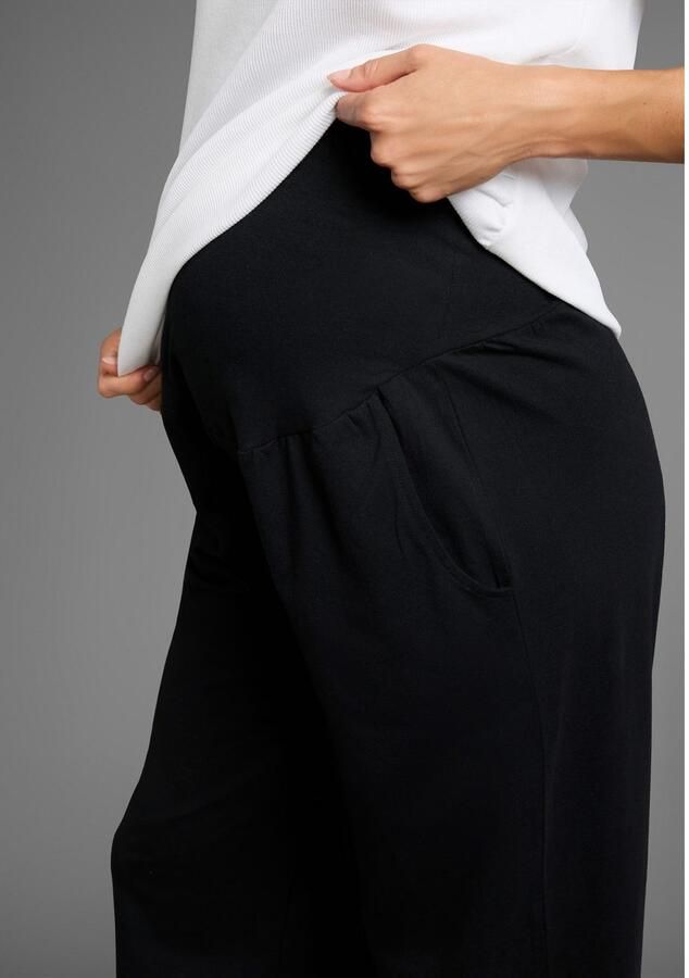 Neun Monate Zwangerschapsbroek Zachte jersey-broek Jersey-broek voor zwangerschap en borstvoeding