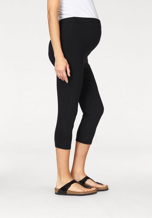 Neun Monate Zwangerschapslegging 2-pack capri broeken voor zwangerschap en borstvoeding (set 2-delig) - Foto 2