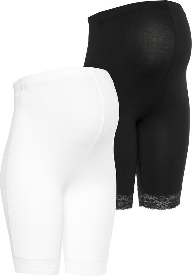 Neun Monate Zwangerschapslegging 2-pack fietsbroek voor zwangerschap en borstvoeding (2-delig Set van 2) - Foto 9