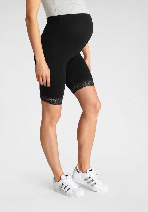 Neun Monate Zwangerschapslegging 2-pack fietsbroek voor zwangerschap en borstvoeding (2-delig Set van 2) - Foto 2