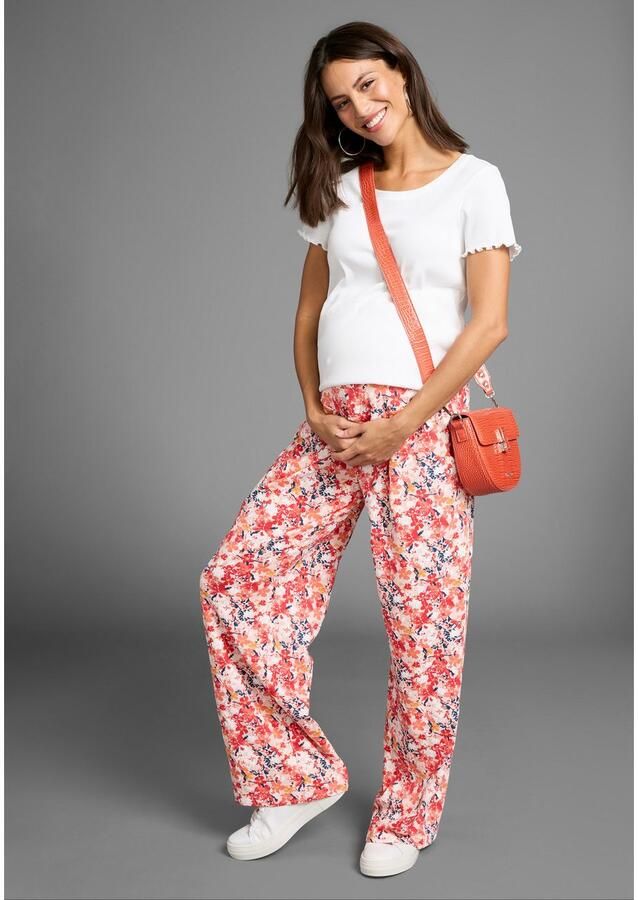 Neun Monate Zwangerschapsbroek Zachte jersey-broek Jersey-broek voor zwangerschap en borstvoeding - Foto 2