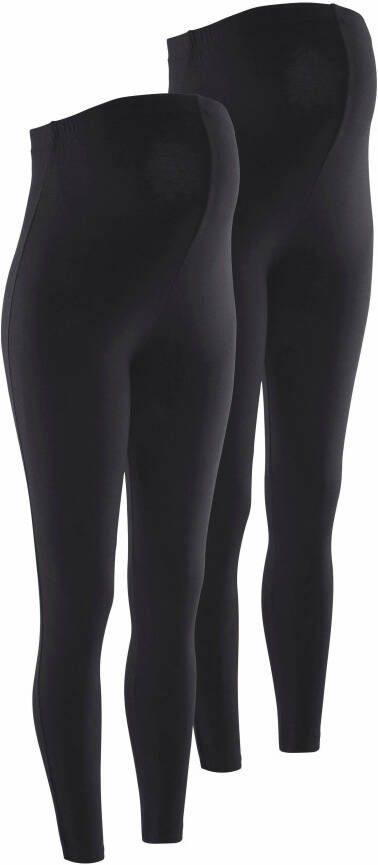 Neun Monate Zwangerschapslegging 2-pack capri broeken voor zwangerschap en borstvoeding (set 2-delig)