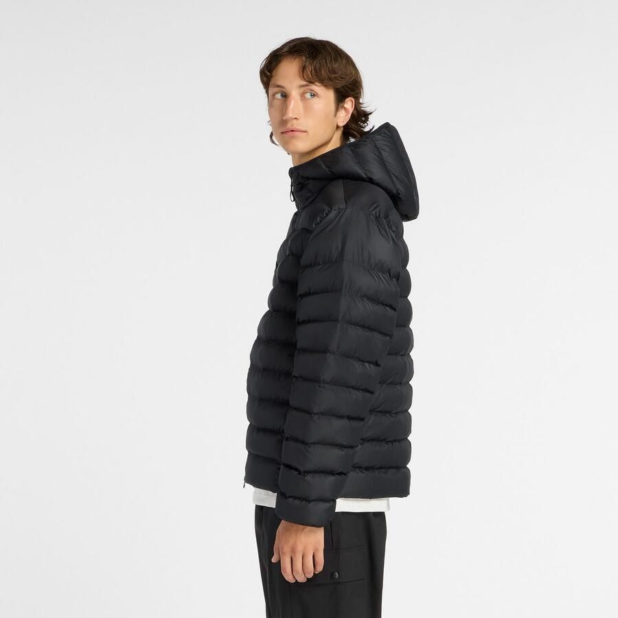 New Balance Gewatteerde jas Hooded Puffer Jacket BLACK Warm gevoerde overgangsjas en winterjas - Foto 4