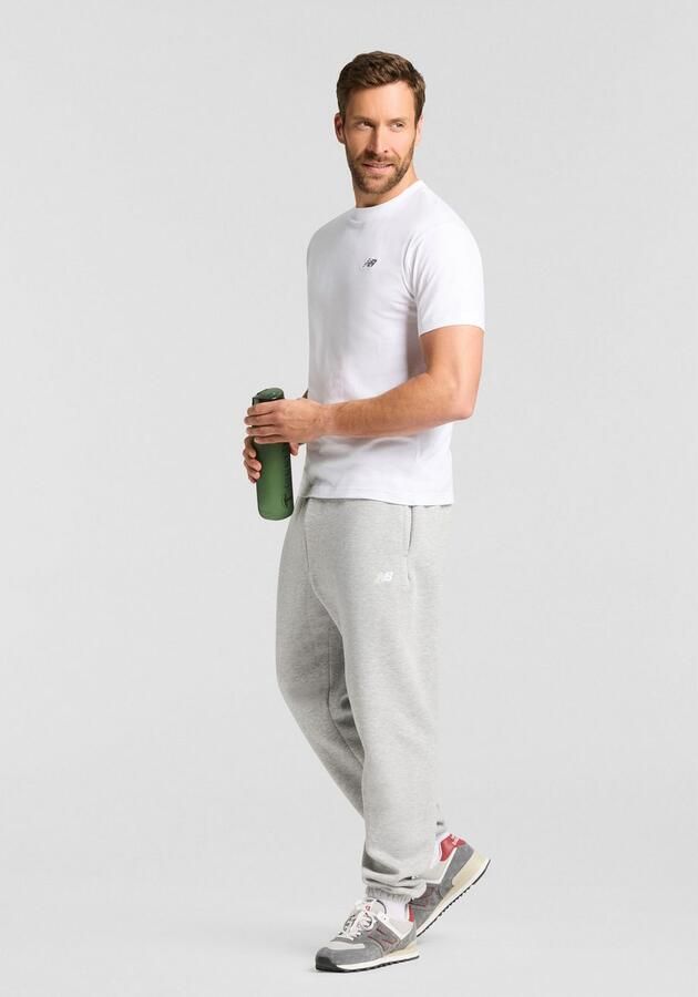 New Balance Sport Essentials Fleece Jogger Trainingsbroeken in grijs formaten: XL - Foto 6