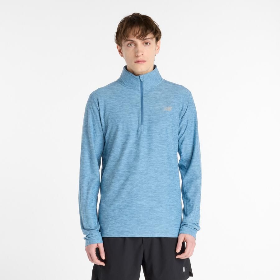New Balance Runningshirt Space Dye 1 4 Zip - Foto 6