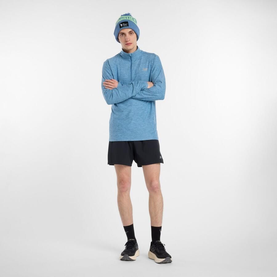 New Balance Runningshirt Space Dye 1 4 Zip - Foto 4