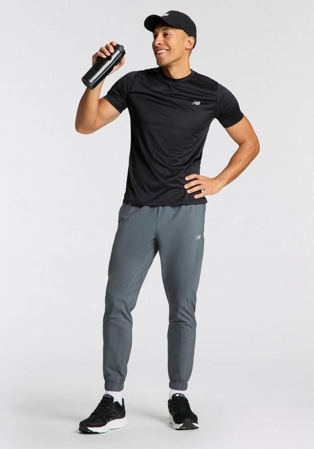 New Balance Essential Run T-Shirt Black- Heren Black - Foto 8