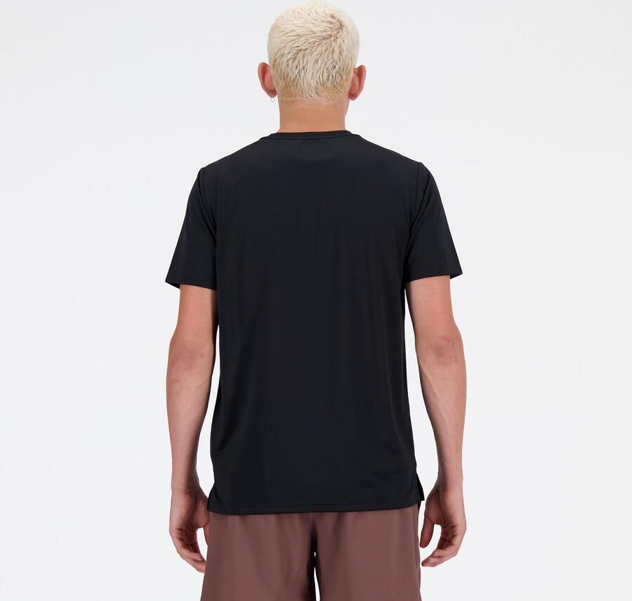 New Balance Essential Run T-Shirt Black- Heren Black - Foto 3