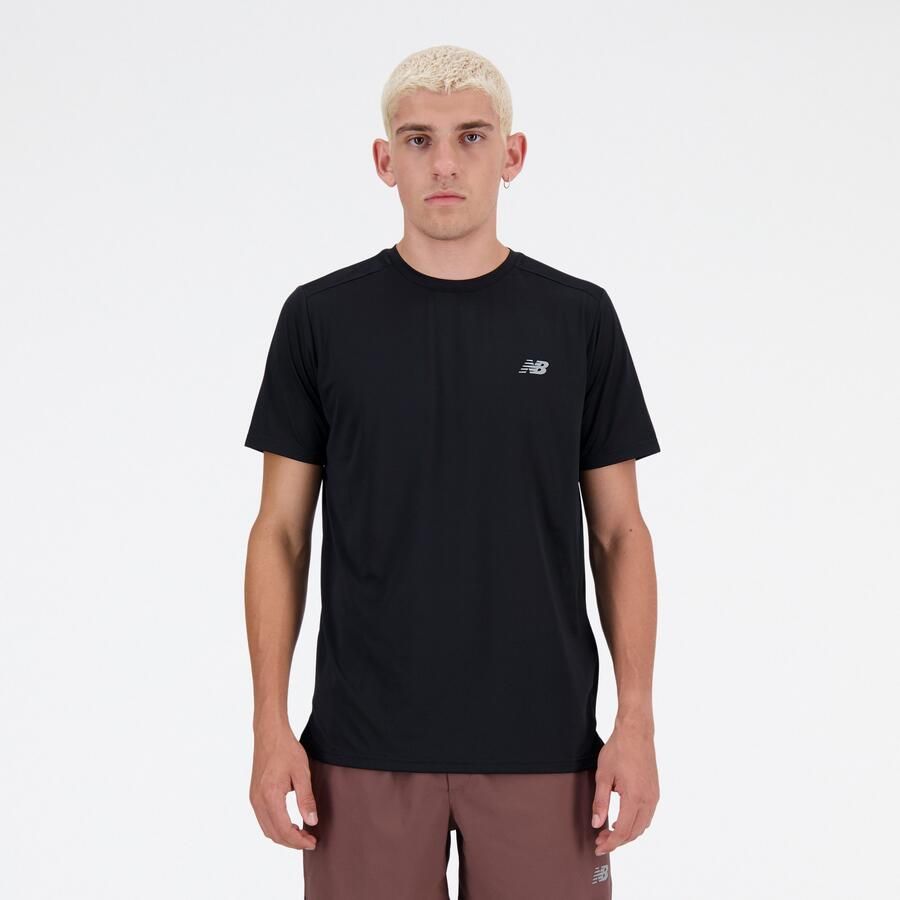 New Balance Essential Run T-Shirt Black- Heren Black - Foto 2