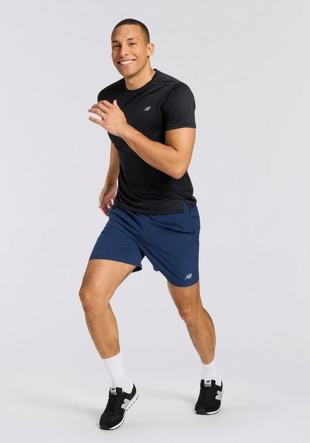 New Balance Essential Run T-Shirt Black- Heren Black - Foto 7