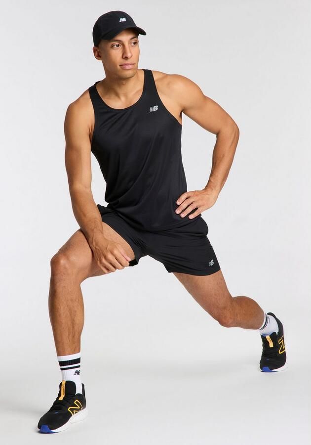 New Balance Essential Running Vest Black- Heren Black - Foto 6